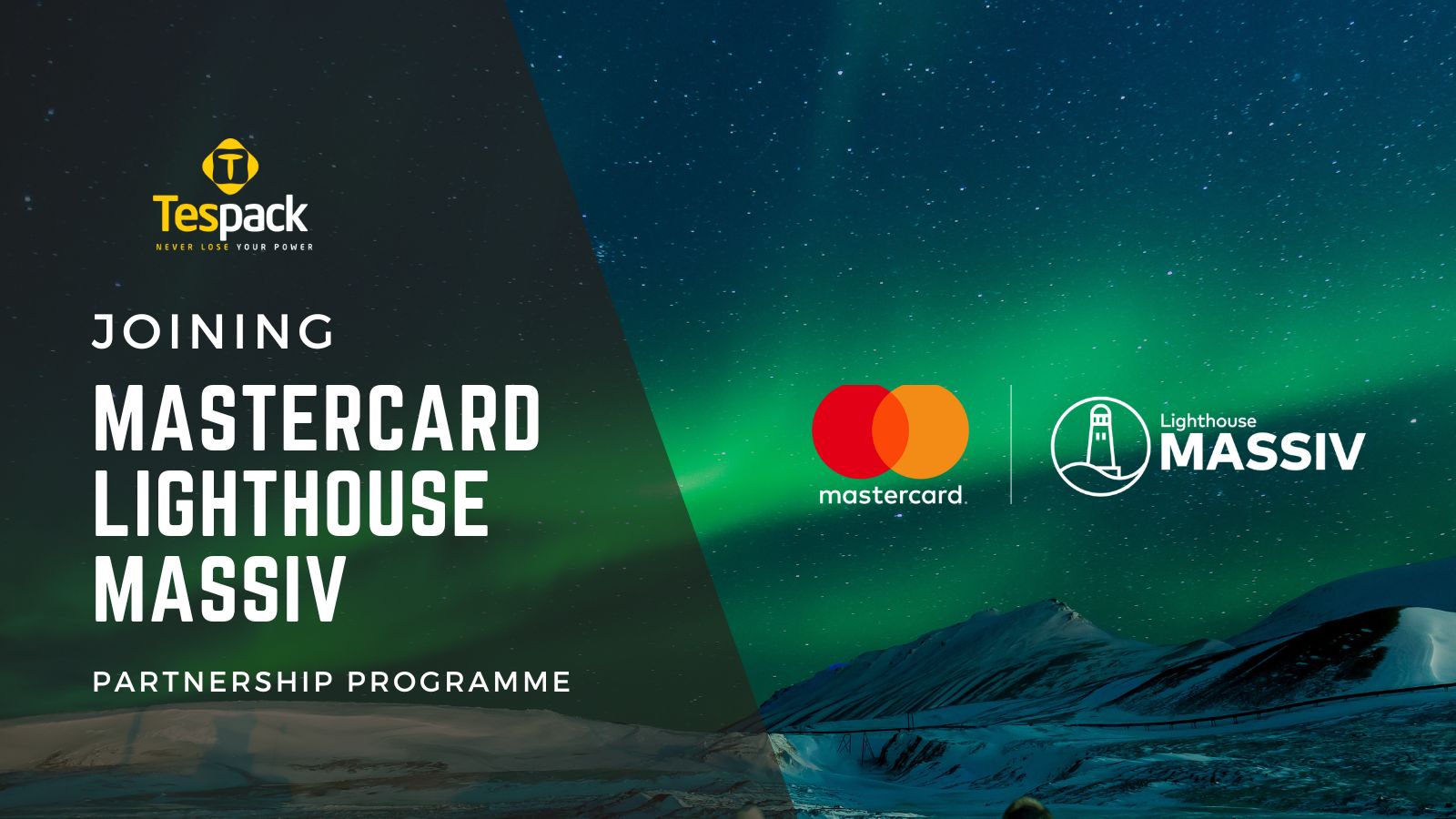 Selected to join Mastercard Lighthouse Massiv Partnership Programme